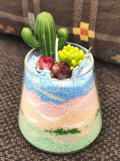 2-Pack, DIY Sand Art Scented Candle - Whisper & Echo