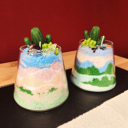 2-Pack, DIY Sand Art Scented Candle - Whisper & Echo